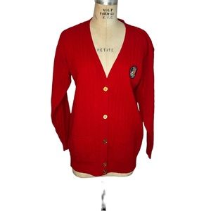 Ralph Lauren L women’s red lambswool cardigan